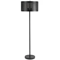 Rafin Floor Lamp in Black by Safavieh