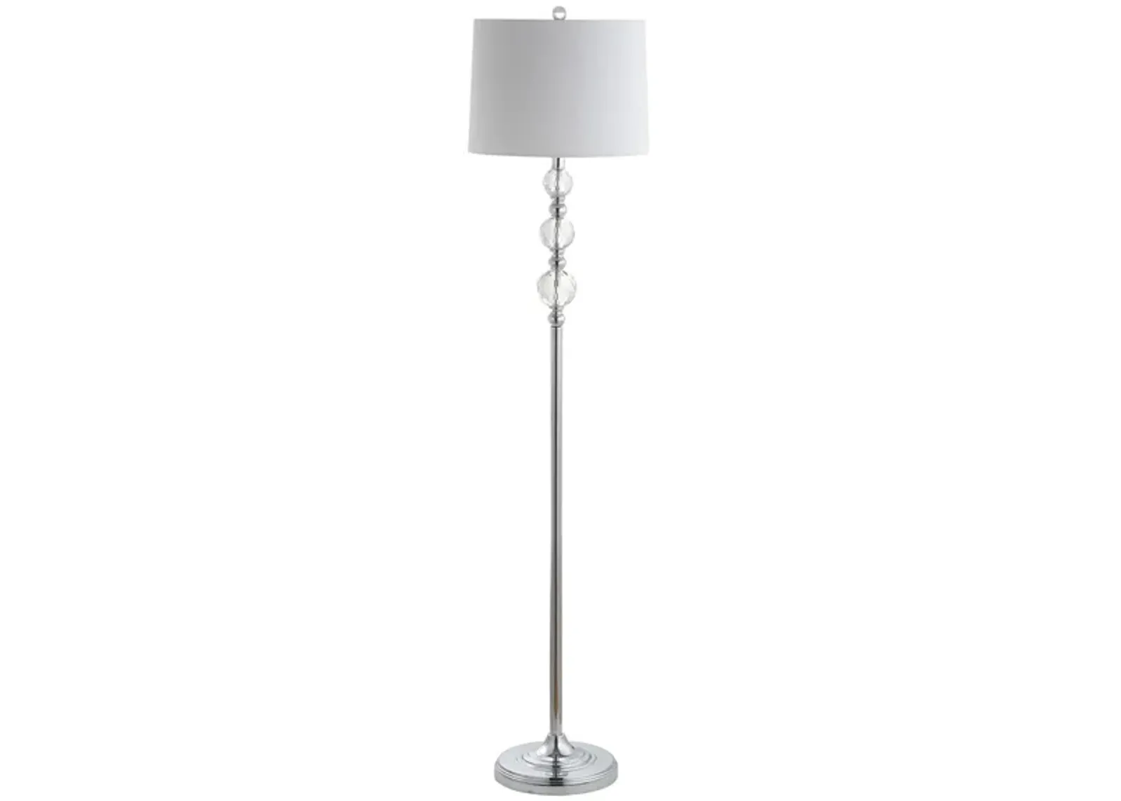 Foo Floor Lamp in Chrome by Safavieh