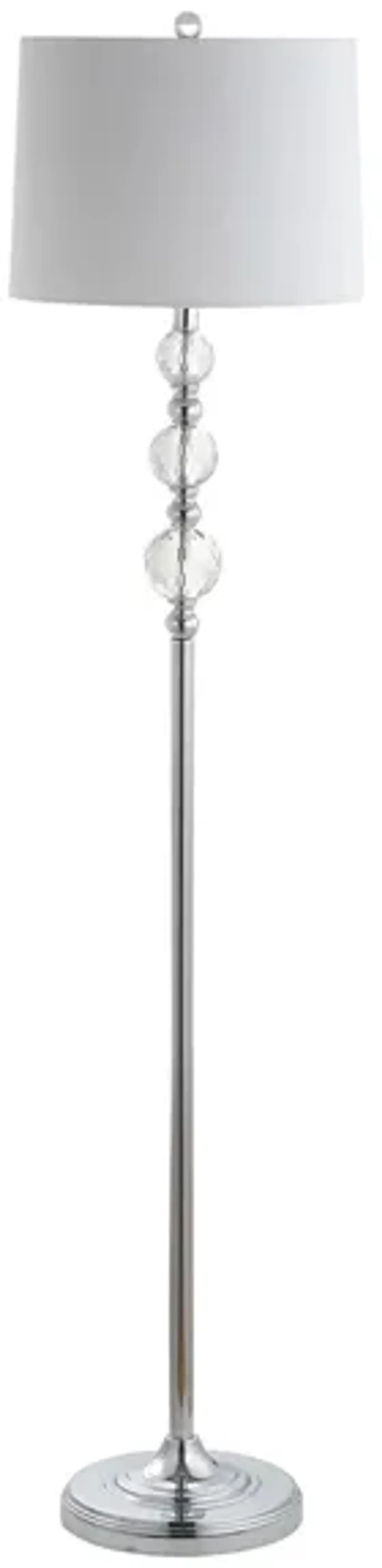 Foo Floor Lamp in Chrome by Safavieh