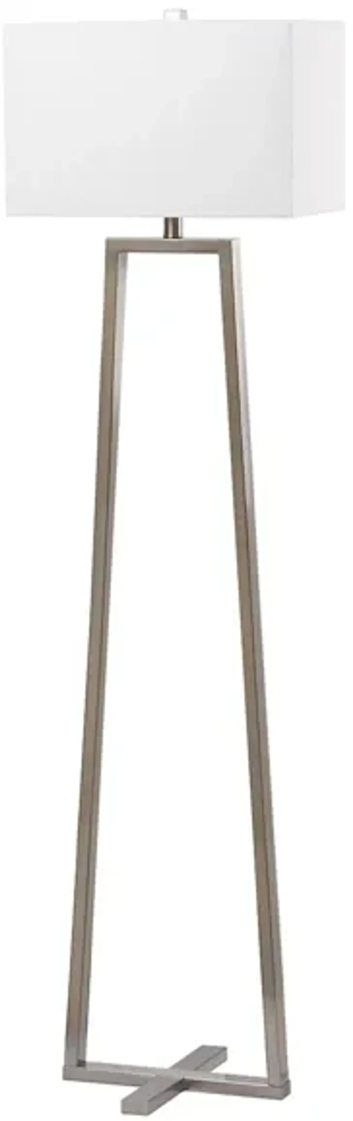 Callaway Floor Lamp in Nickel by Safavieh