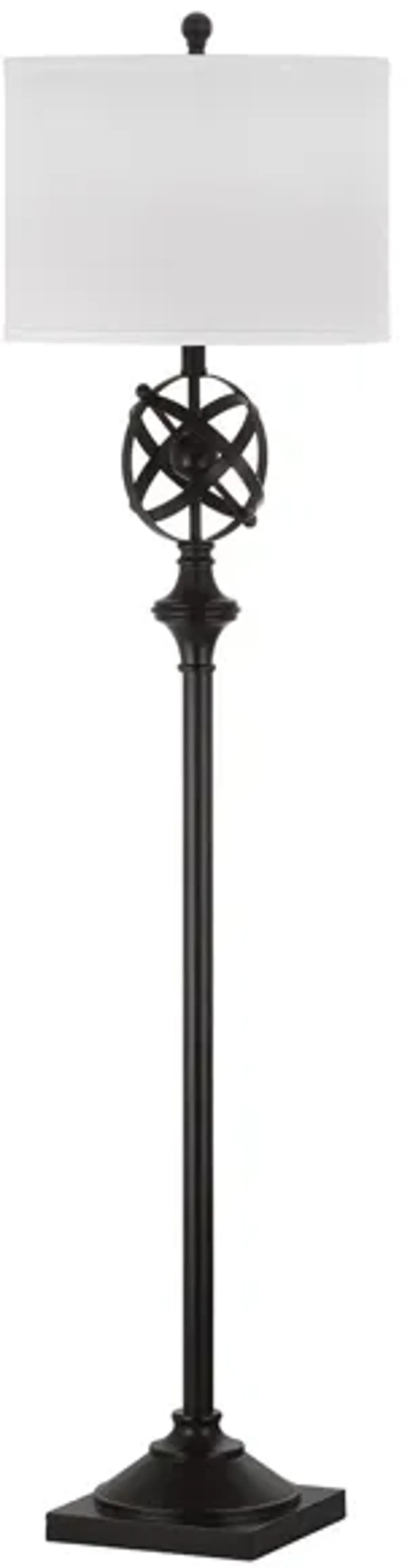 Peterson Floor Lamp in Black by Safavieh