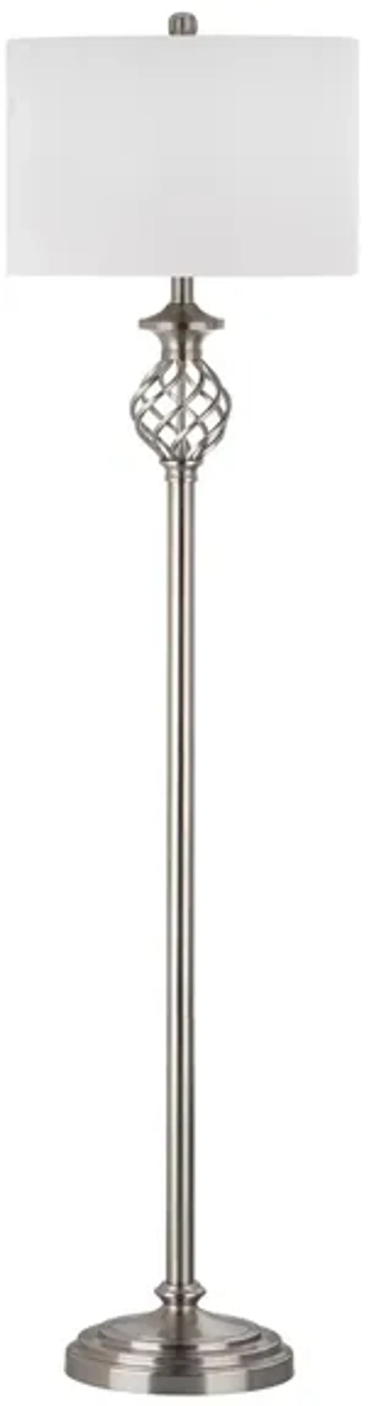 Rafferty Floor Lamp in Nickel by Safavieh