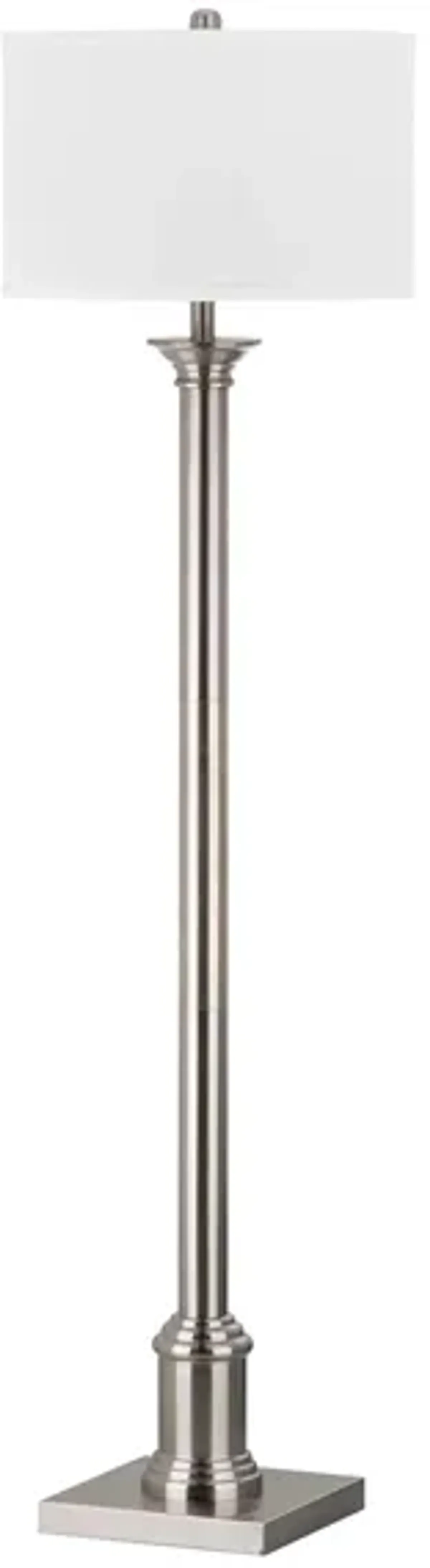 Pauley Floor Lamp in Nickel by Safavieh