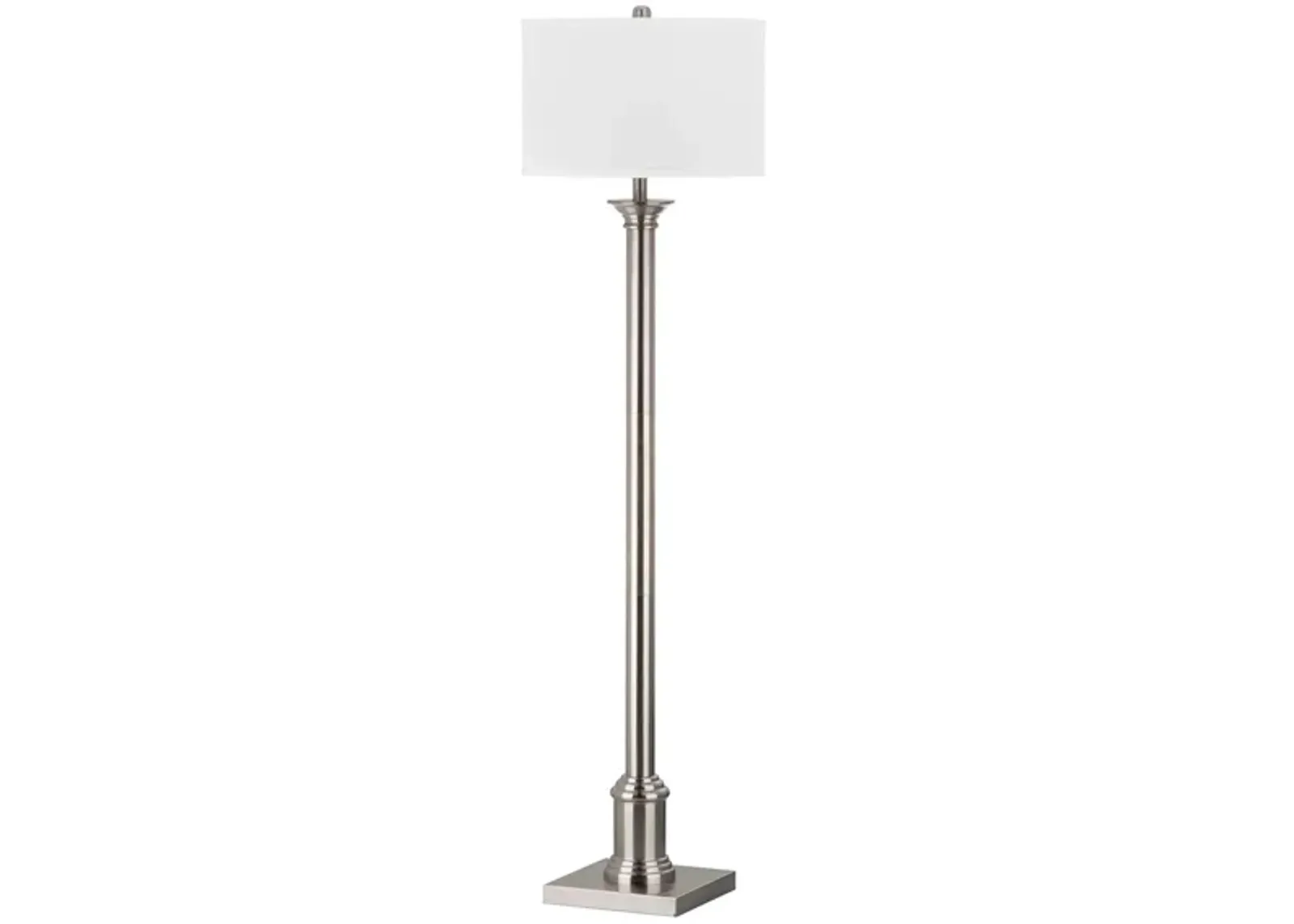 Pauley Floor Lamp in Nickel by Safavieh