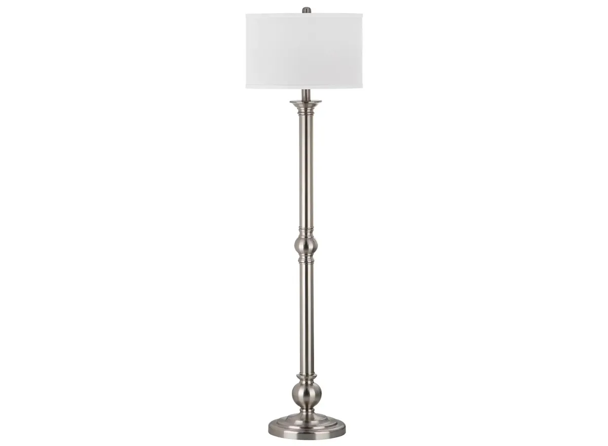 Ingram Floor Lamp in Nickel by Safavieh