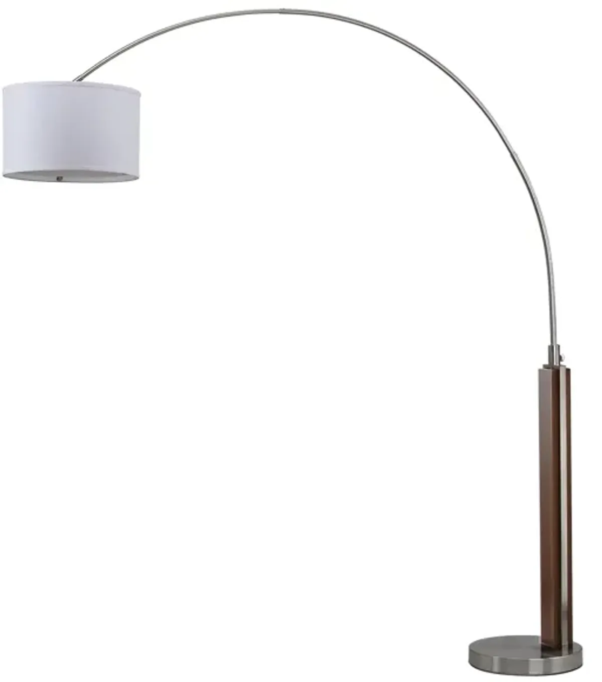 Nautilus Arc Floor Lamp in Nickel by Safavieh