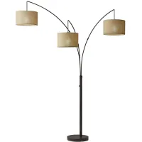 Trinity Arc Lamp in Antiqued Brass by Adesso Inc