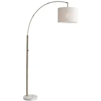 Bowery Arc Lamp in Antiqued Brass by Adesso Inc