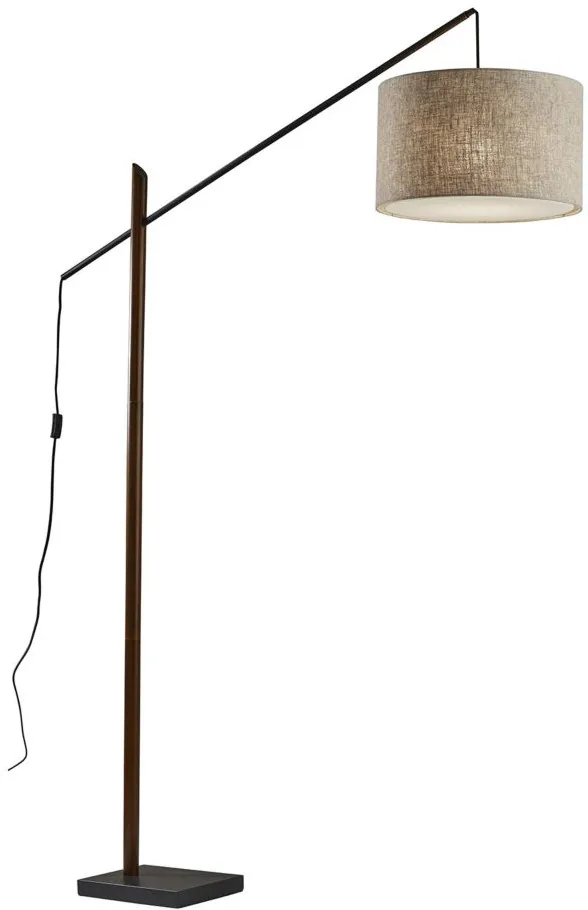 Ethan Arc Floor Lamp in Black by Adesso Inc