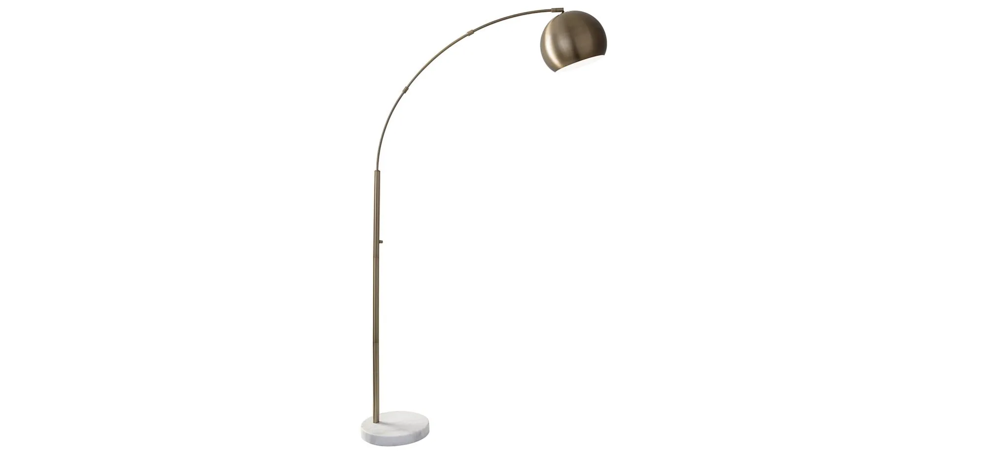 Astoria Arc Lamp in Antiqued Brass by Adesso Inc