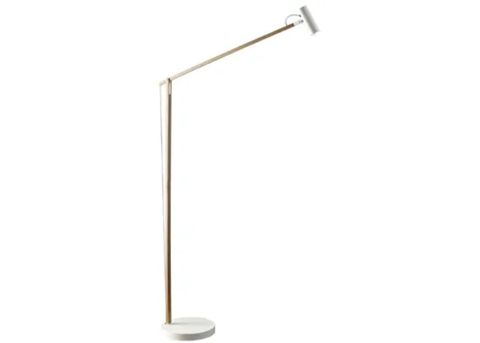 Crane LED Floor Lamp in Natural & White by Adesso Inc