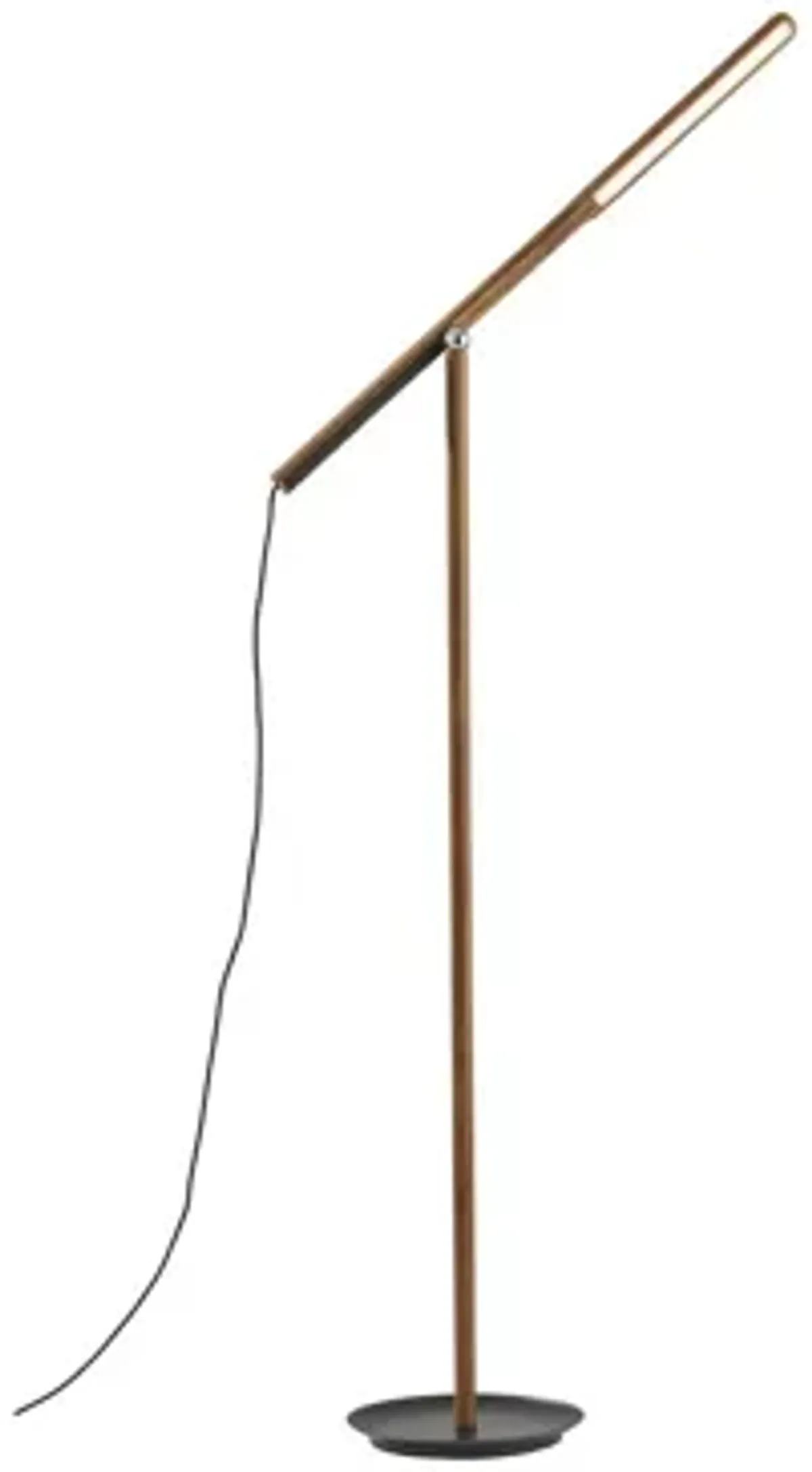 Gravity LED Floor Lamp in Walnut by Adesso Inc