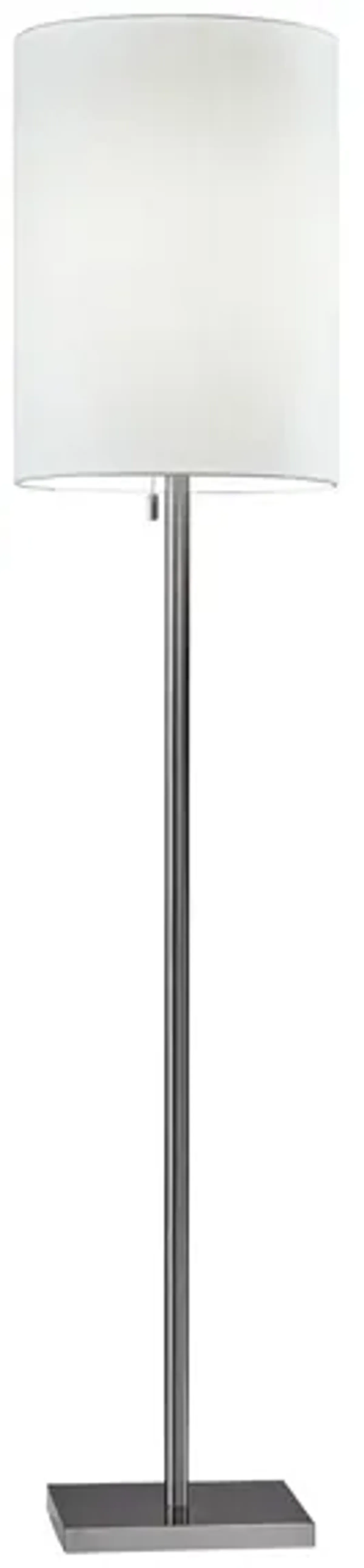 Liam Floor Lamp in Brushed Steel by Adesso Inc