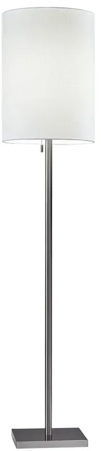 Liam Floor Lamp in Brushed Steel by Adesso Inc