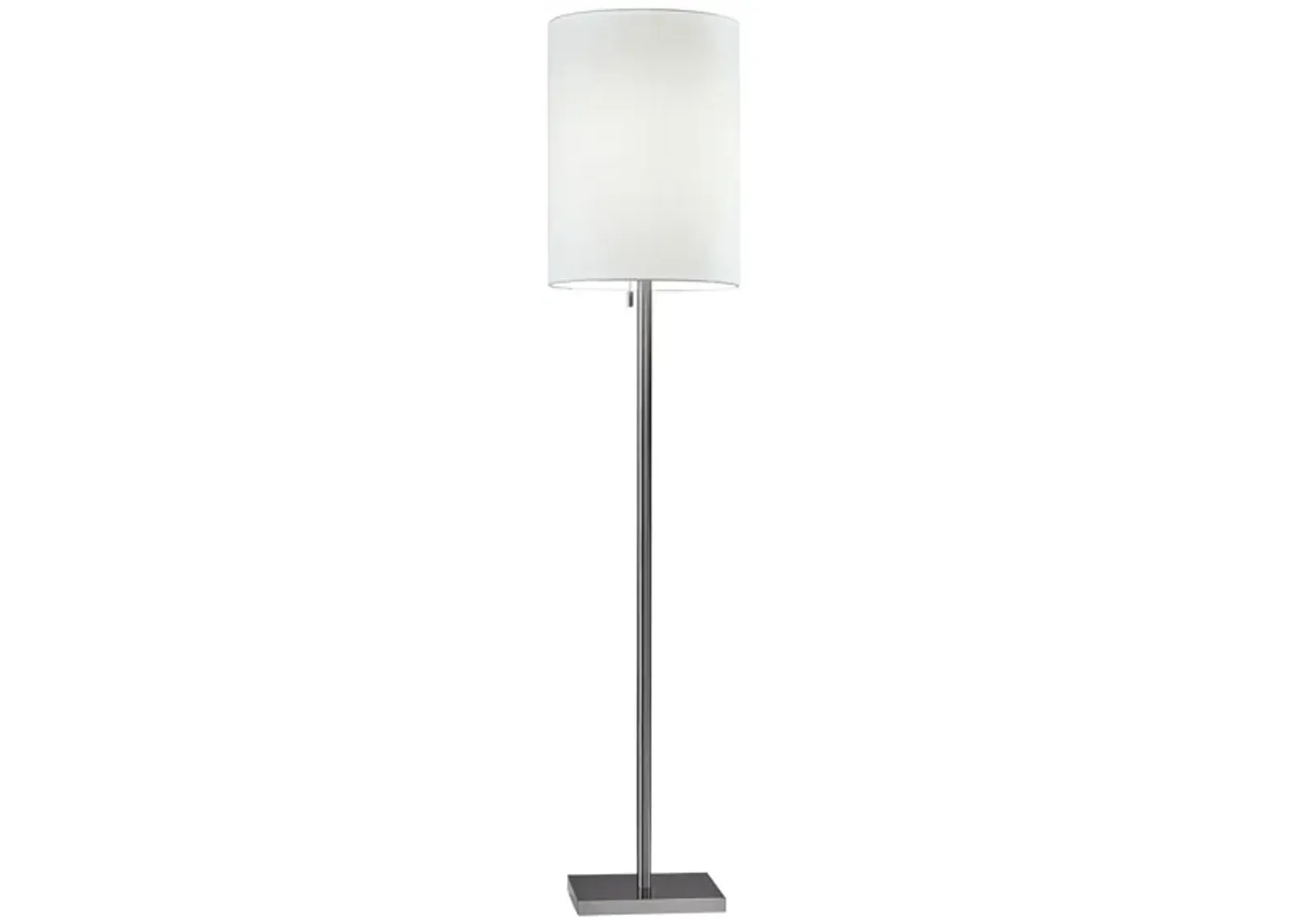 Liam Floor Lamp in Brushed Steel by Adesso Inc