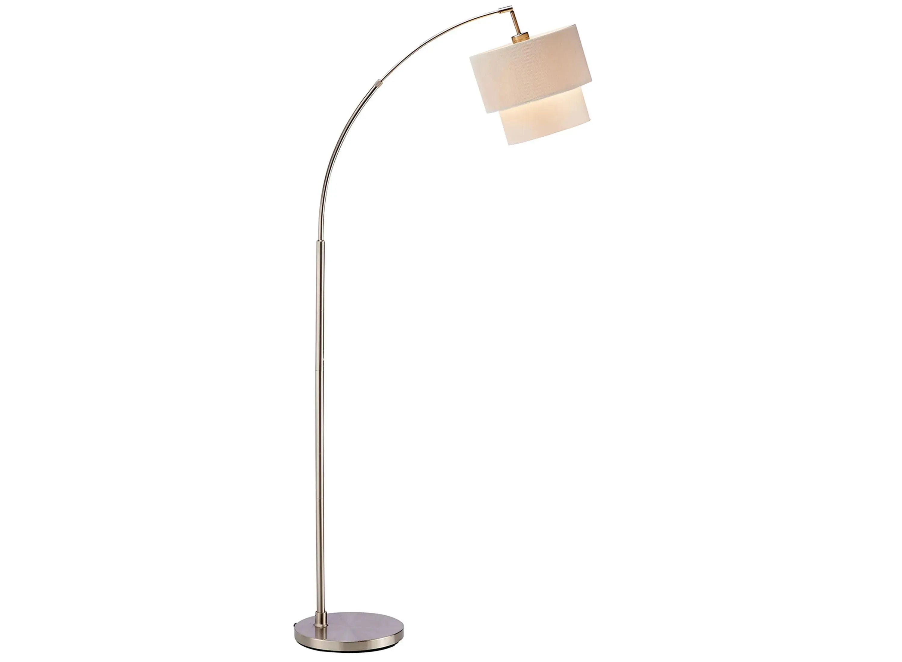 Gala Arc Floor Lamp in Brushed steel by Adesso Inc