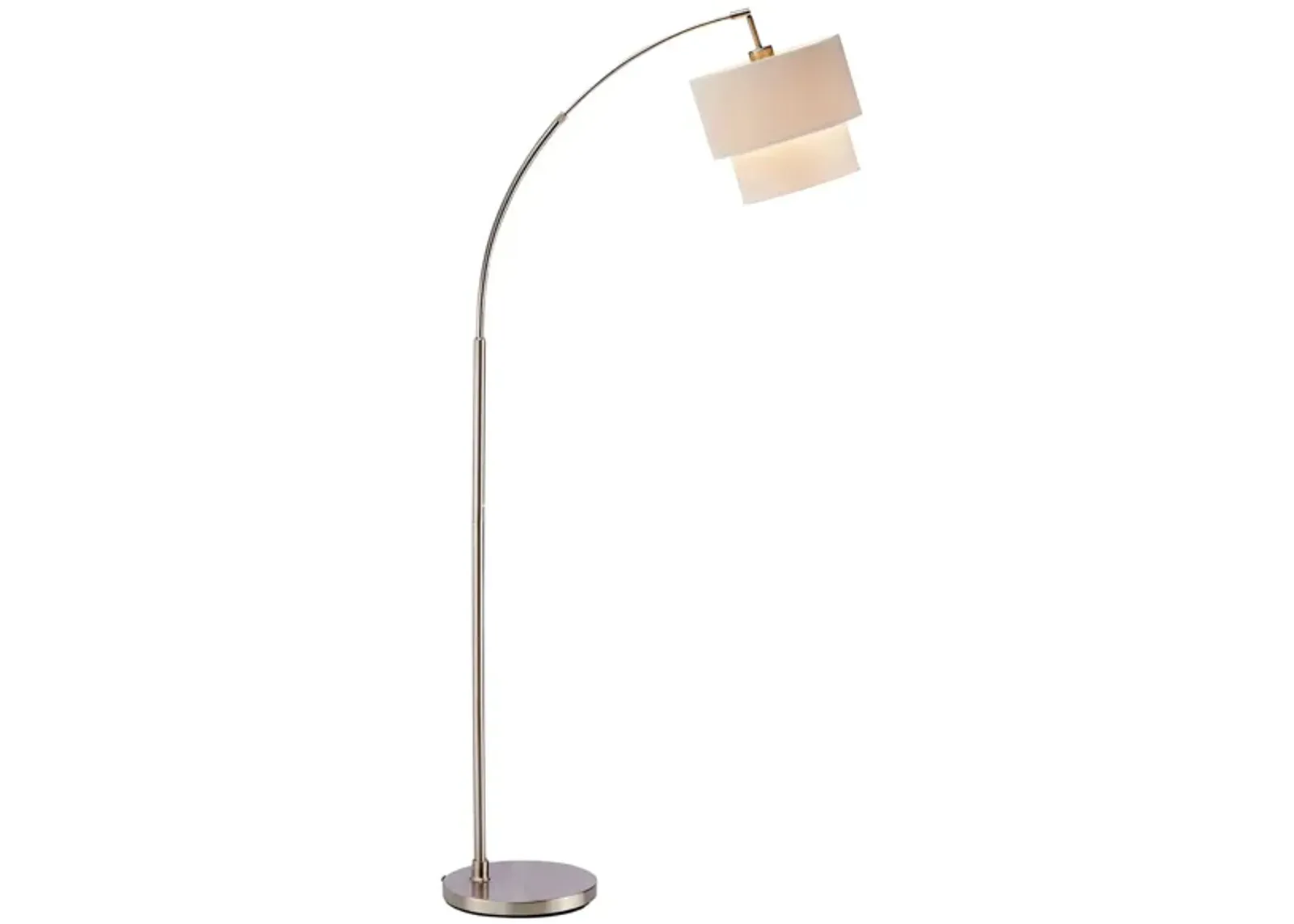 Gala Arc Floor Lamp in Brushed steel by Adesso Inc