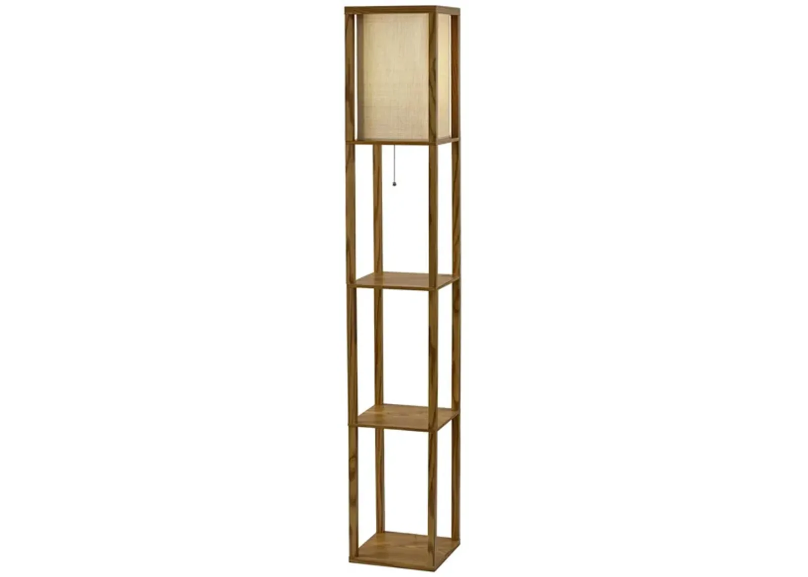 Wright Shelf Floor Lamp in Natural by Adesso Inc