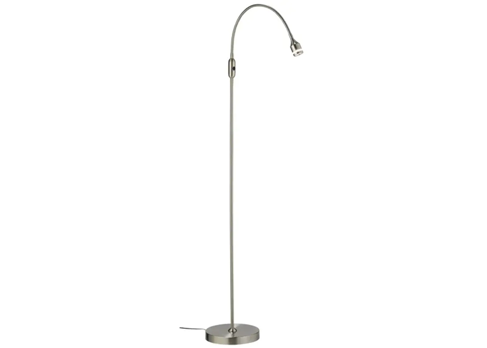 Prospect LED Floor Lamp in Brushed Steel by Adesso Inc