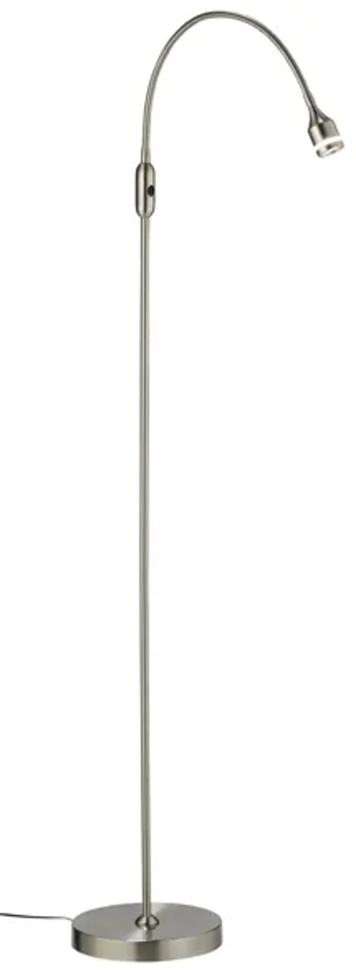 Prospect LED Floor Lamp in Brushed Steel by Adesso Inc