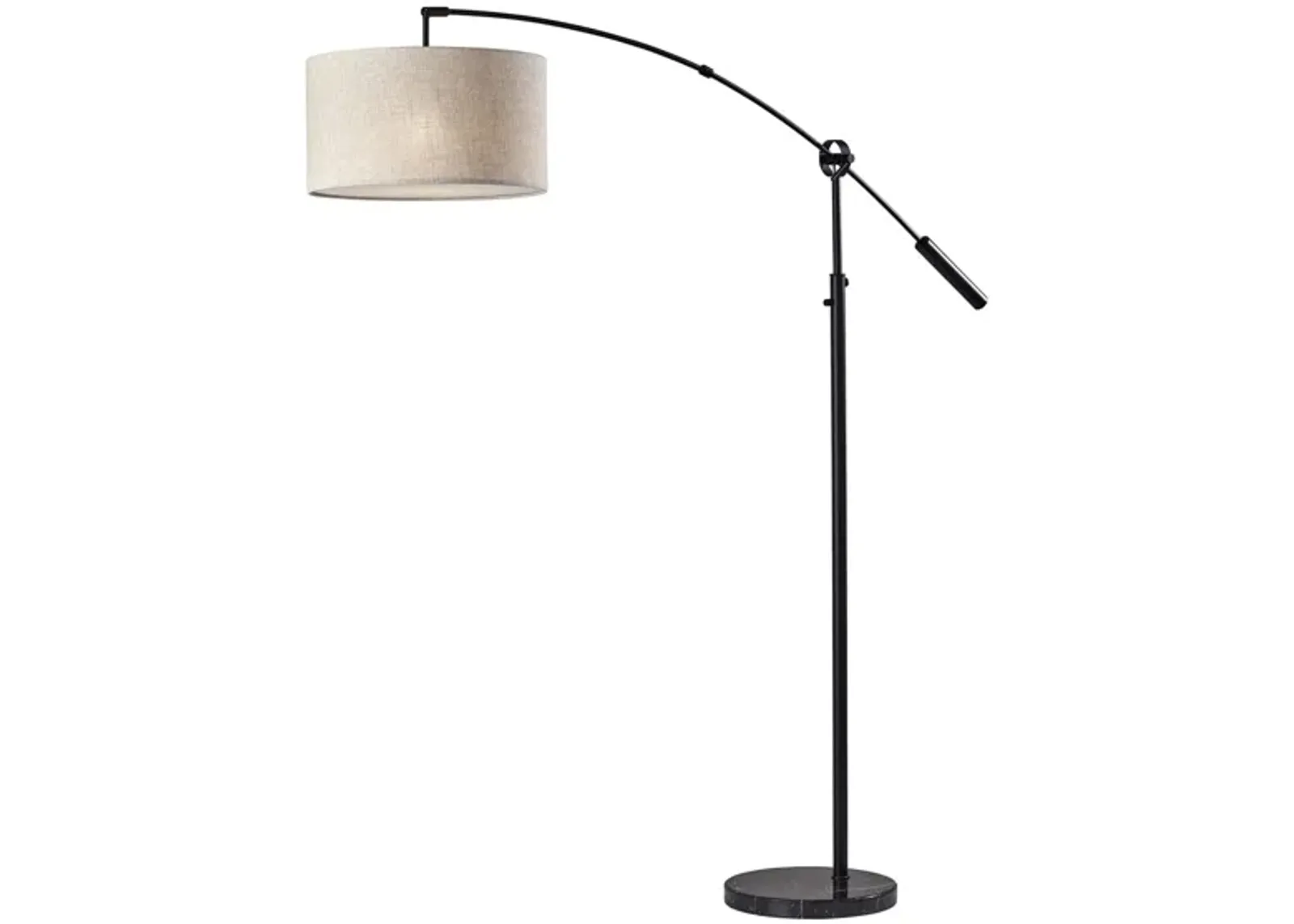 Adler Arc Lamp in Black by Adesso Inc