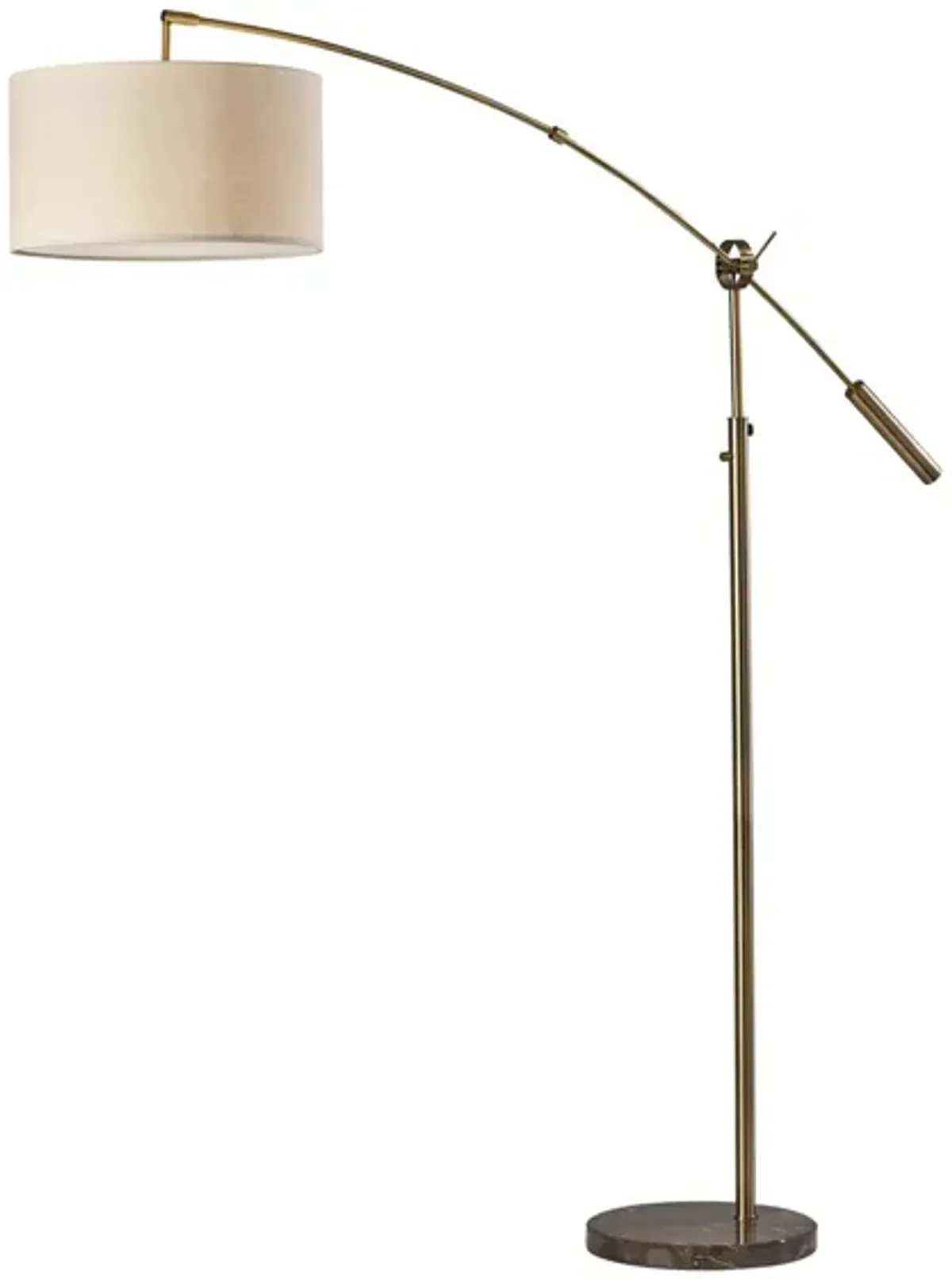 Adler Arc Lamp in Antique Brass by Adesso Inc