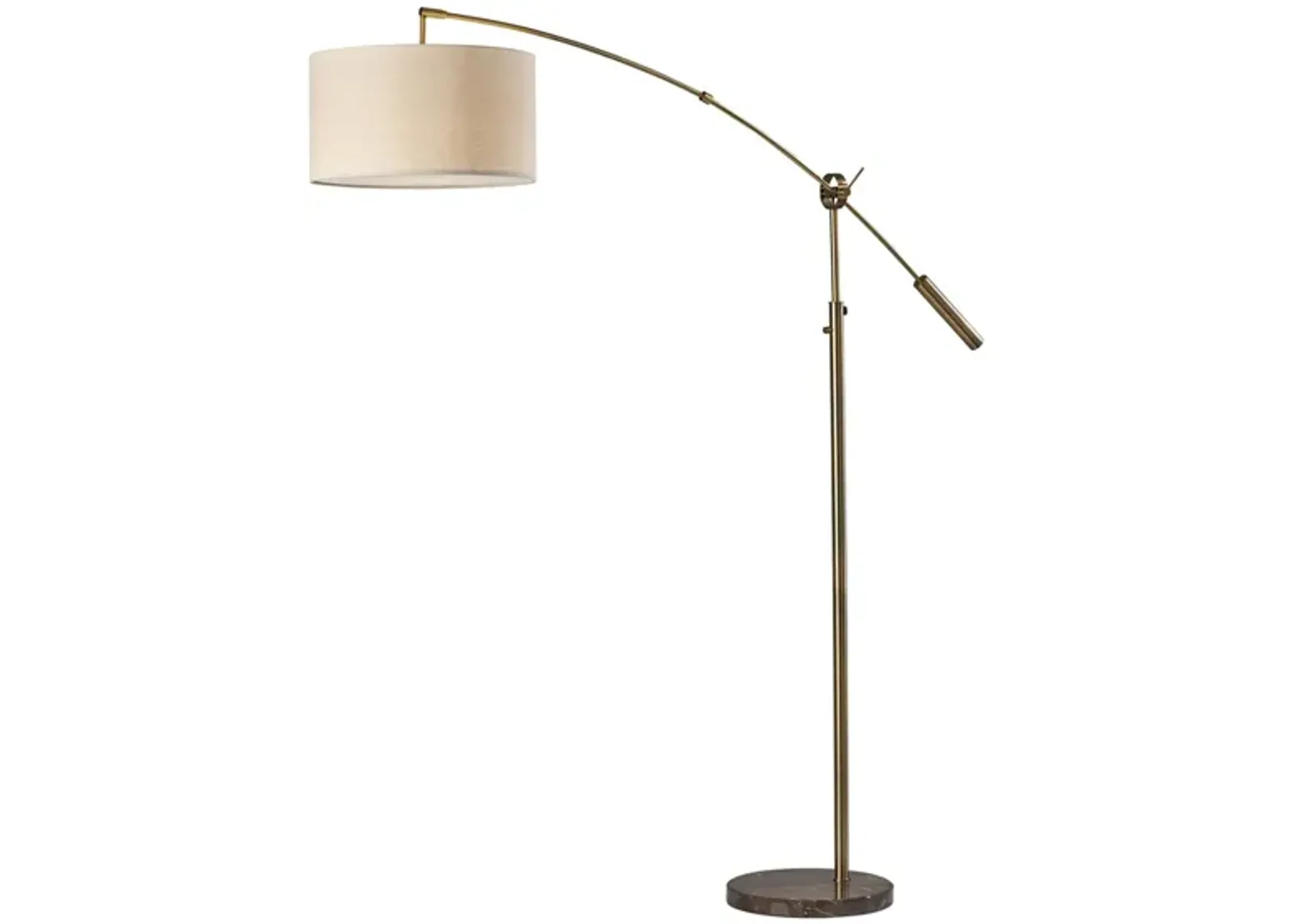 Adler Arc Lamp in Antique Brass by Adesso Inc