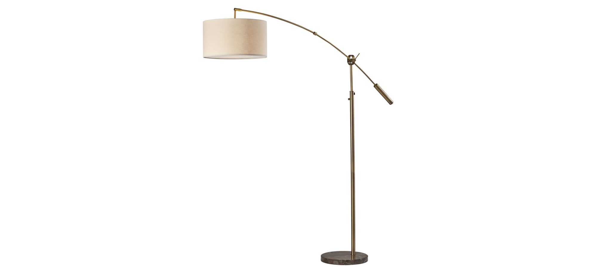 Adler Arc Lamp in Antique Brass by Adesso Inc