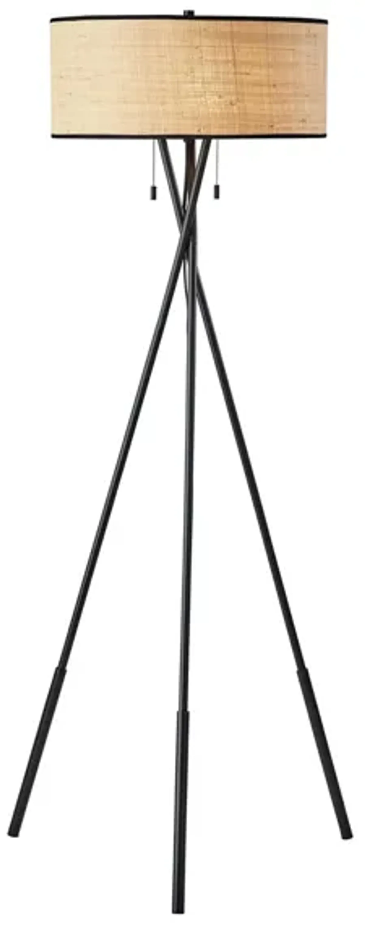 Bushwick Floor Lamp in Black by Adesso Inc