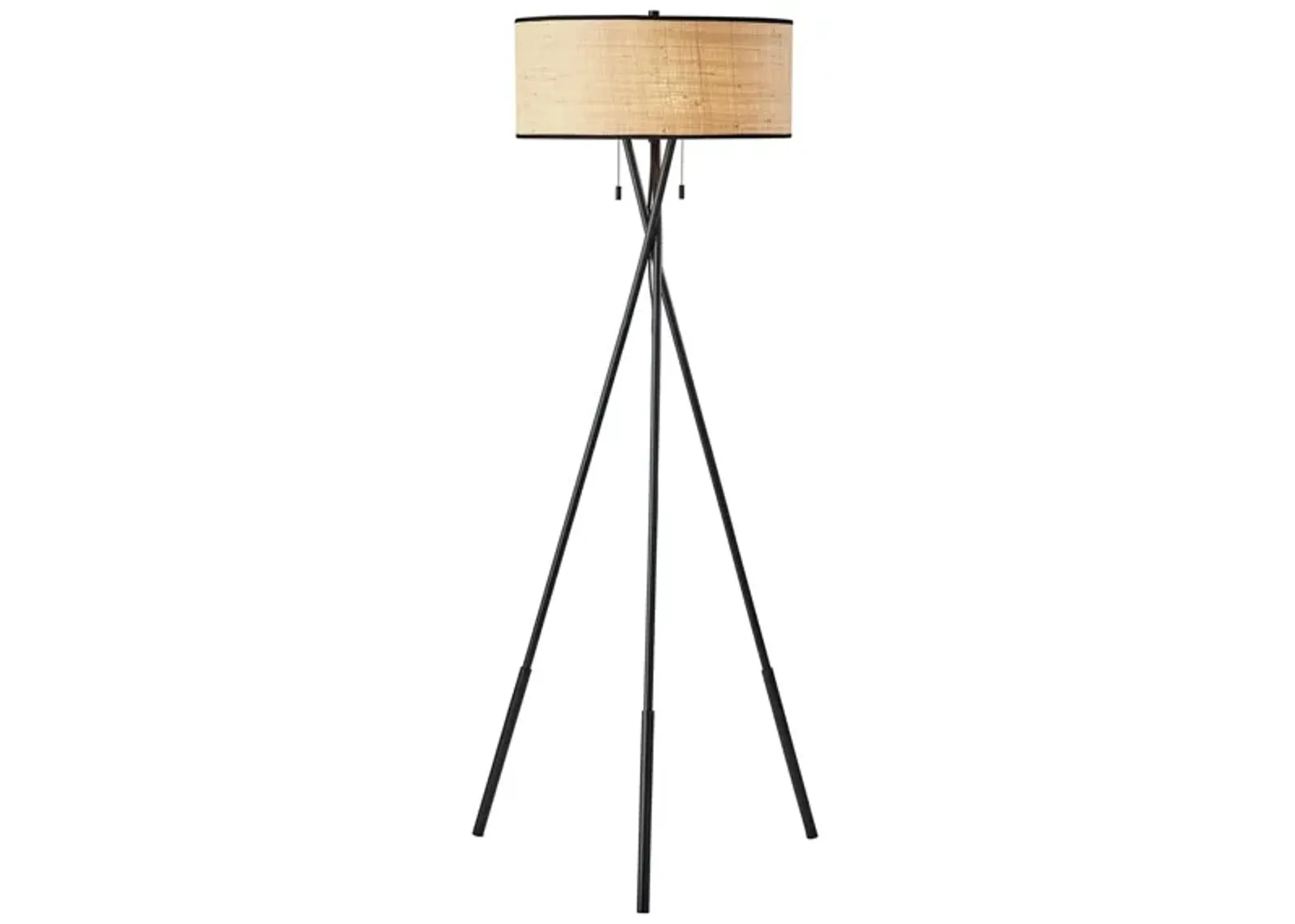 Bushwick Floor Lamp in Black by Adesso Inc