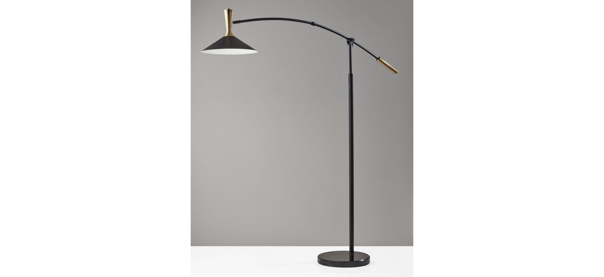 Bradley Arc Lamp in Black by Adesso Inc