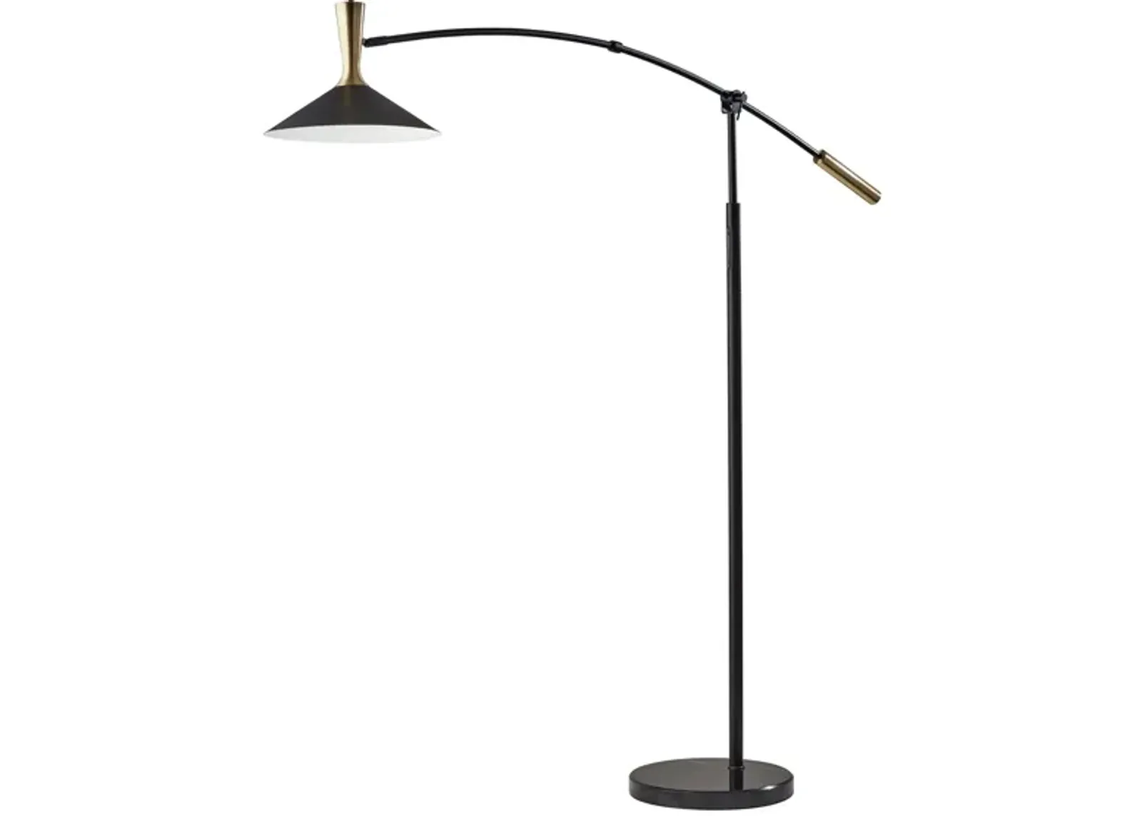 Bradley Arc Lamp in Black by Adesso Inc