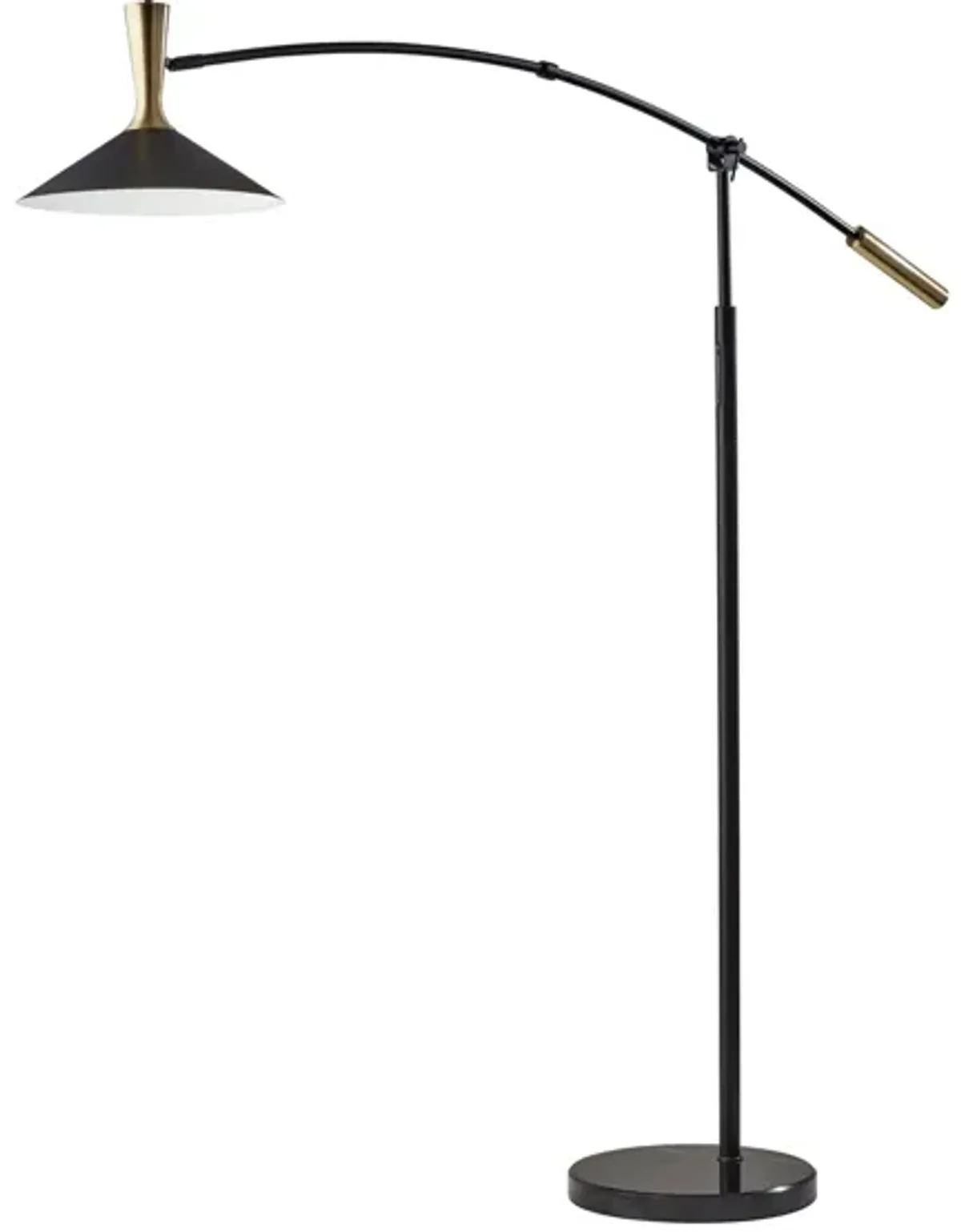 Bradley Arc Lamp in Black by Adesso Inc