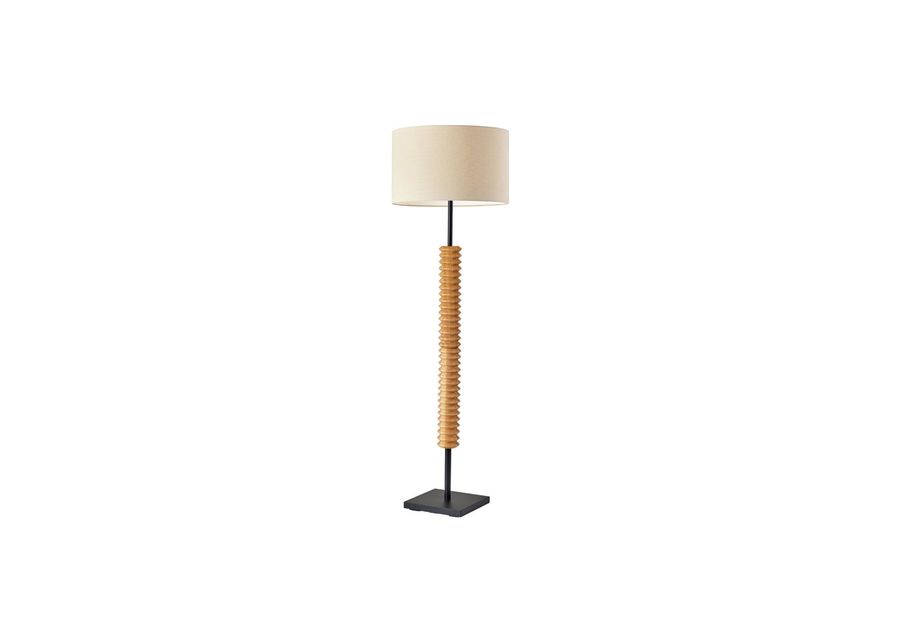 Judith Floor Lamp in Black by Adesso Inc