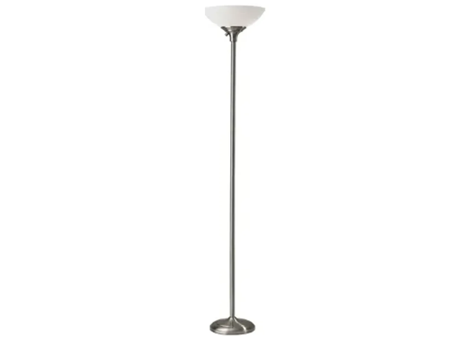 Glenn Torchiere Floor Lamp in Silver by Adesso Inc