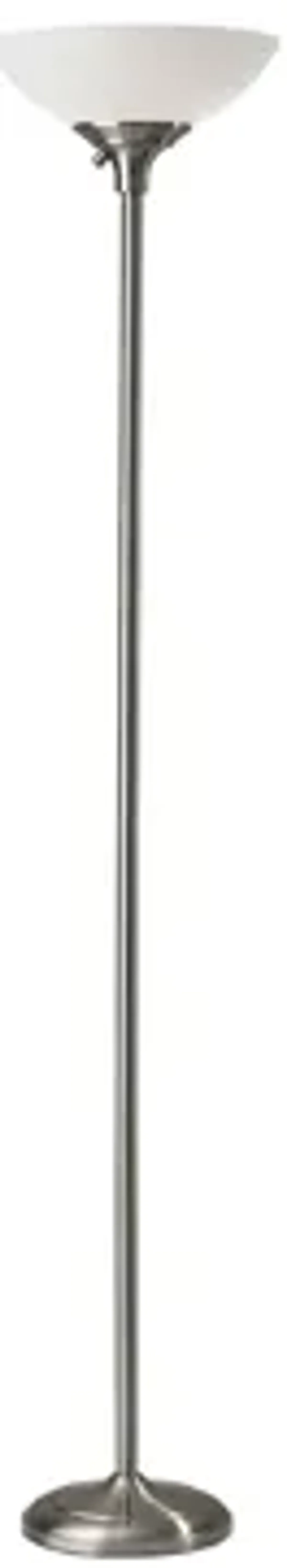 Glenn Torchiere Floor Lamp in Silver by Adesso Inc