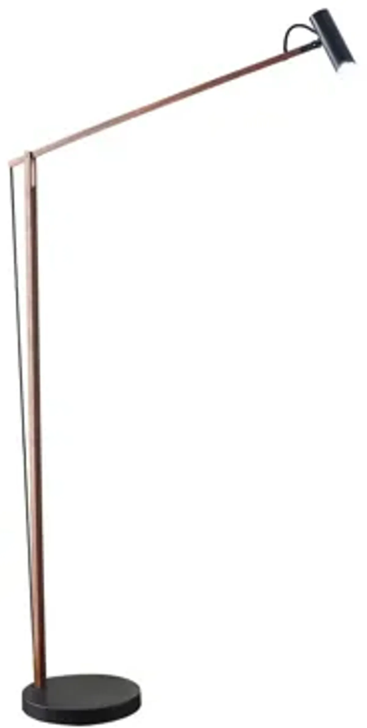 Crane LED Floor Lamp in Walnut & Black by Adesso Inc