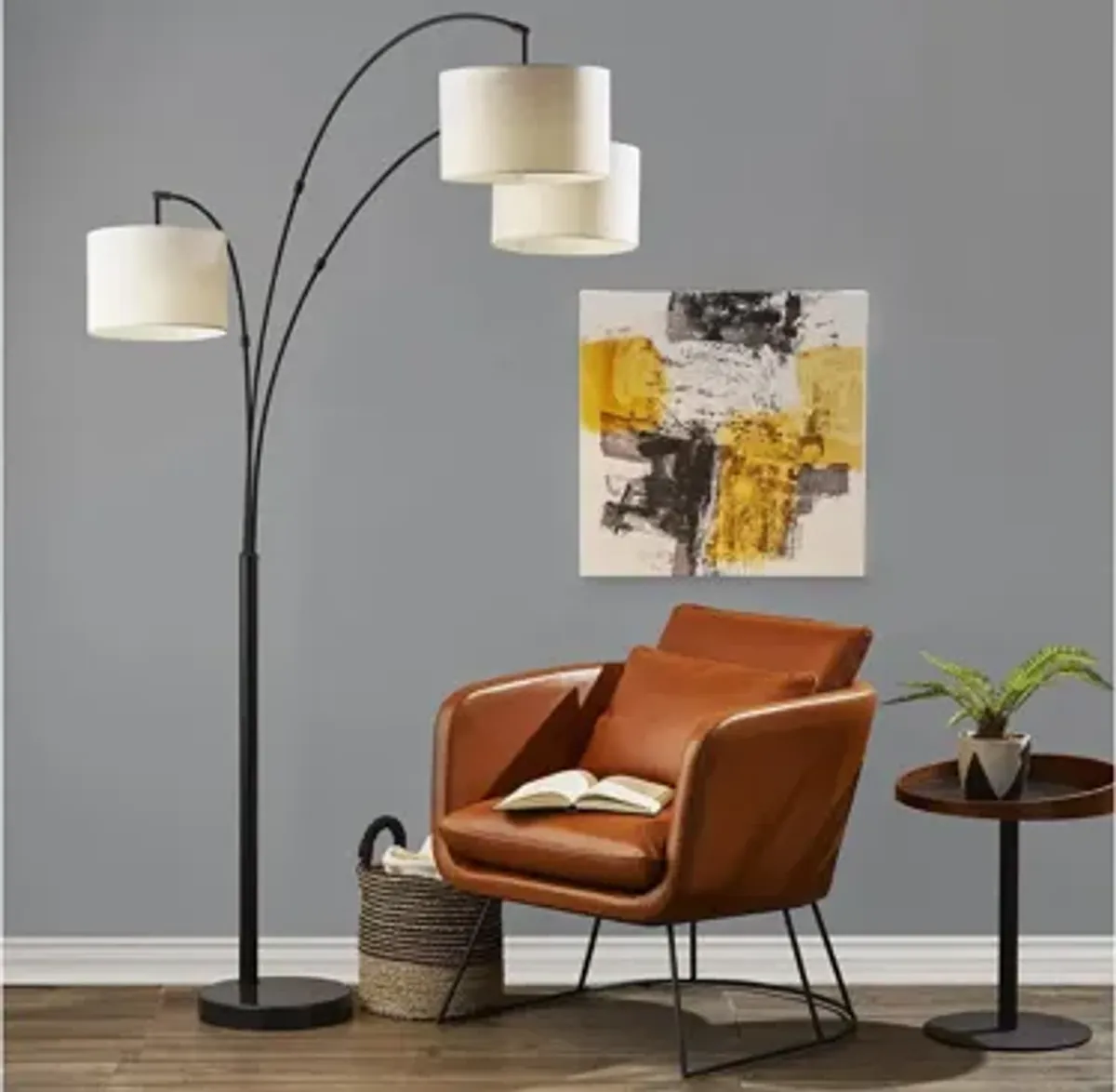 Bowery 3-Arm Arc Lamp