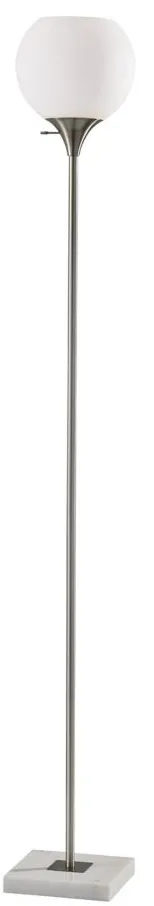 Fiona Torchiere Floor Lamp in Silver by Adesso Inc