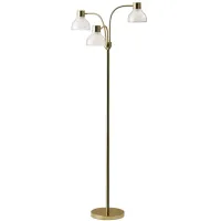 Presley 3-Arm Floor Lamp in Gold by Adesso Inc