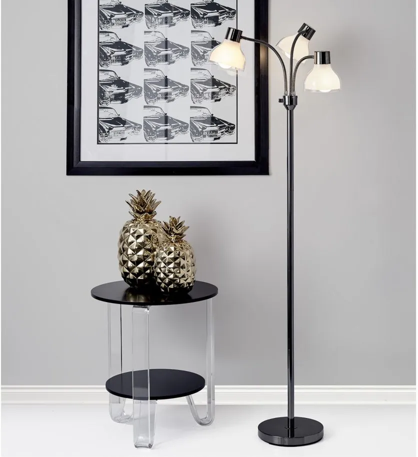 Presley 3-Arm Floor Lamp in Chrome by Adesso Inc