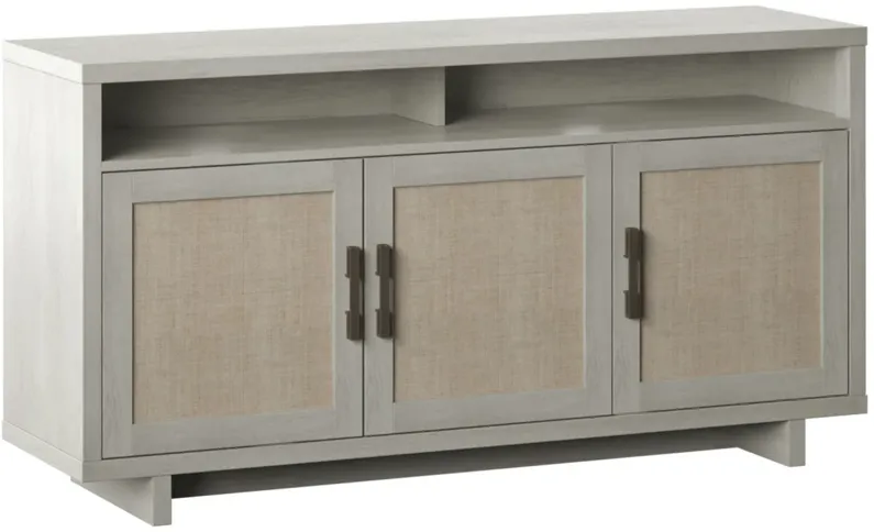 Lisa 60" Tv Stand with Fabric Doors in Fairfax Oak by Twin-Star Intl.