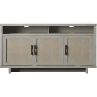 Lisa 60" Tv Stand with Fabric Doors in Fairfax Oak by Twin-Star Intl.
