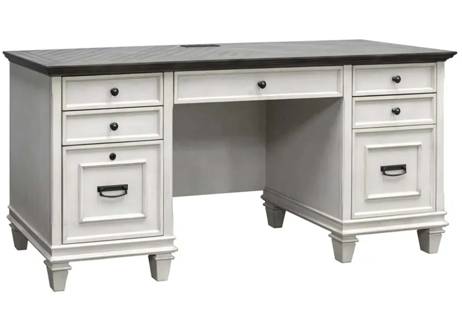 Hartford Credenza in White/Gray by Martin Furniture