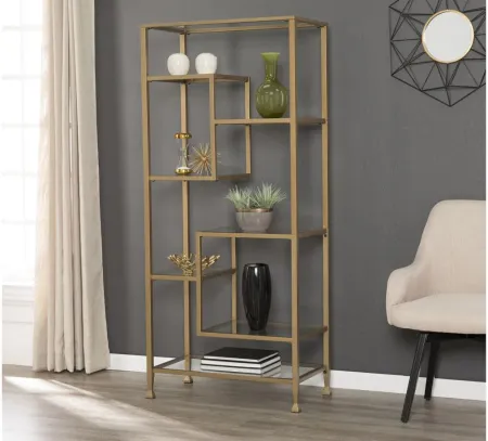 Bexley Bookcase in Gold by SEI Furniture