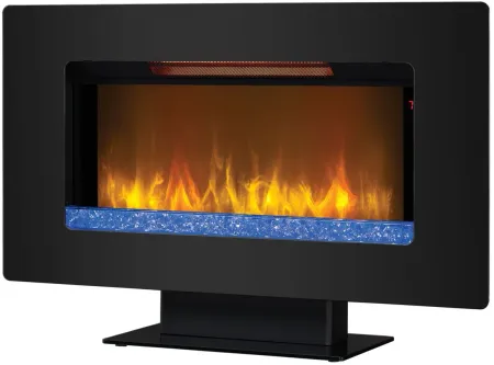 Elysium 36" Wall Mounted Fireplace in Black by Twin-Star Intl.