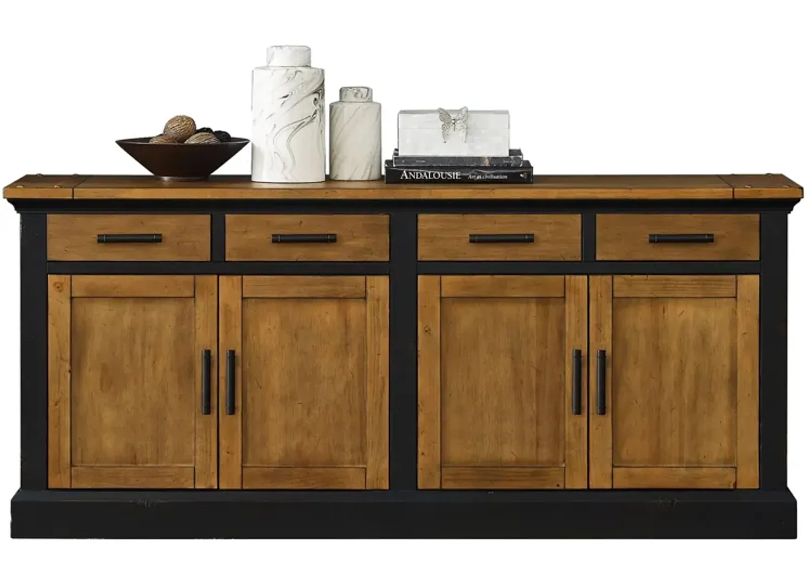 Toulouse Storage Credenza in Ebony/Honey by Martin Furniture