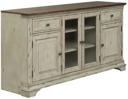 Morgan Creek Entertainment TV Stand in White by Liberty Furniture