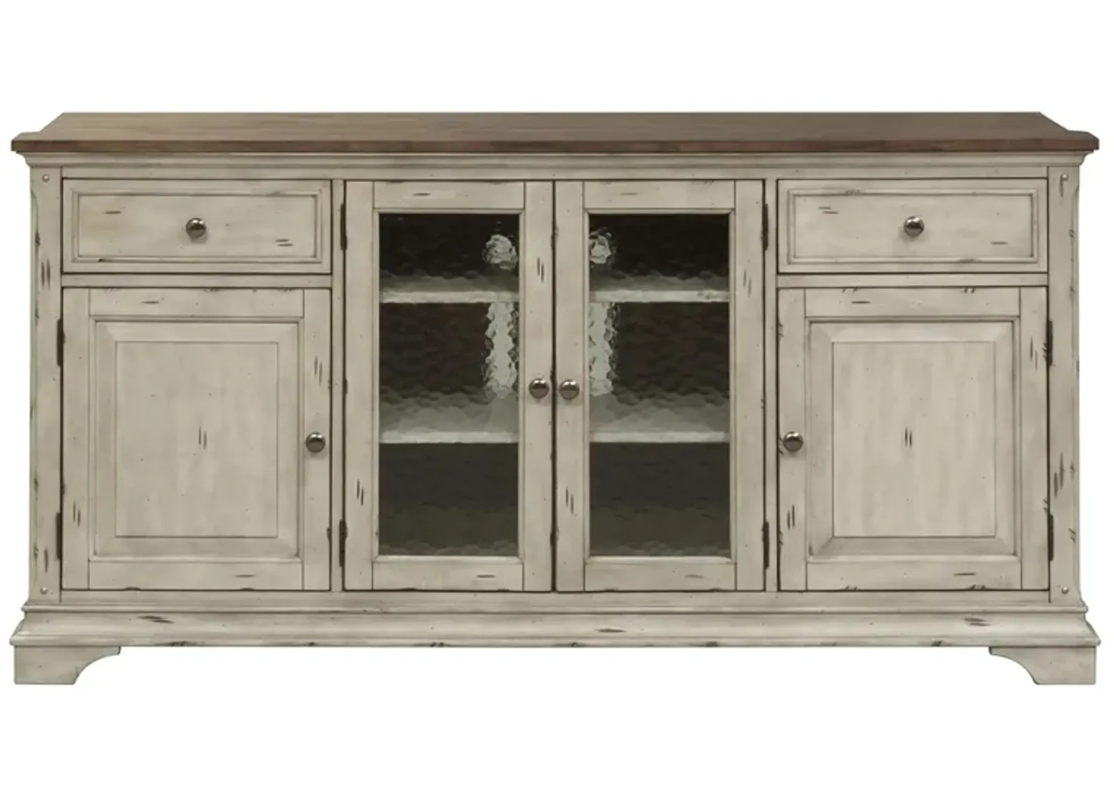 Morgan Creek Entertainment TV Stand in White by Liberty Furniture