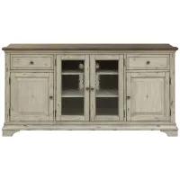 Morgan Creek Entertainment TV Stand in White by Liberty Furniture
